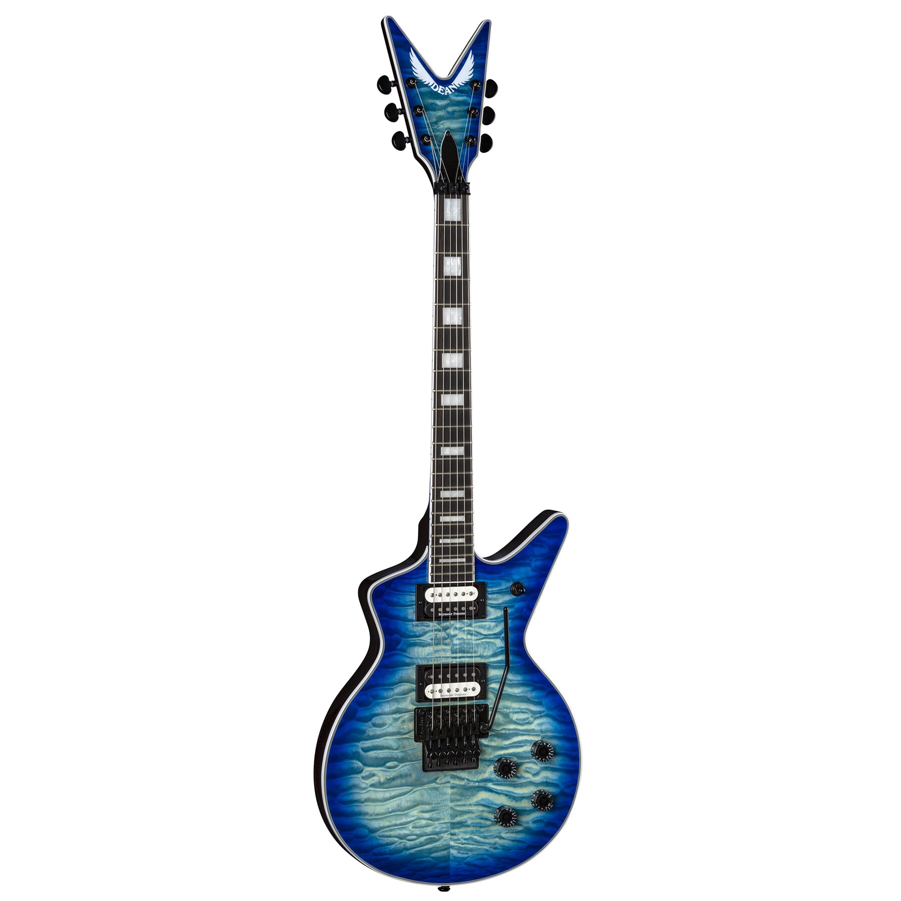 Cadillac Select Quilt Top Floyd Ocean Burst | Dean Guitars